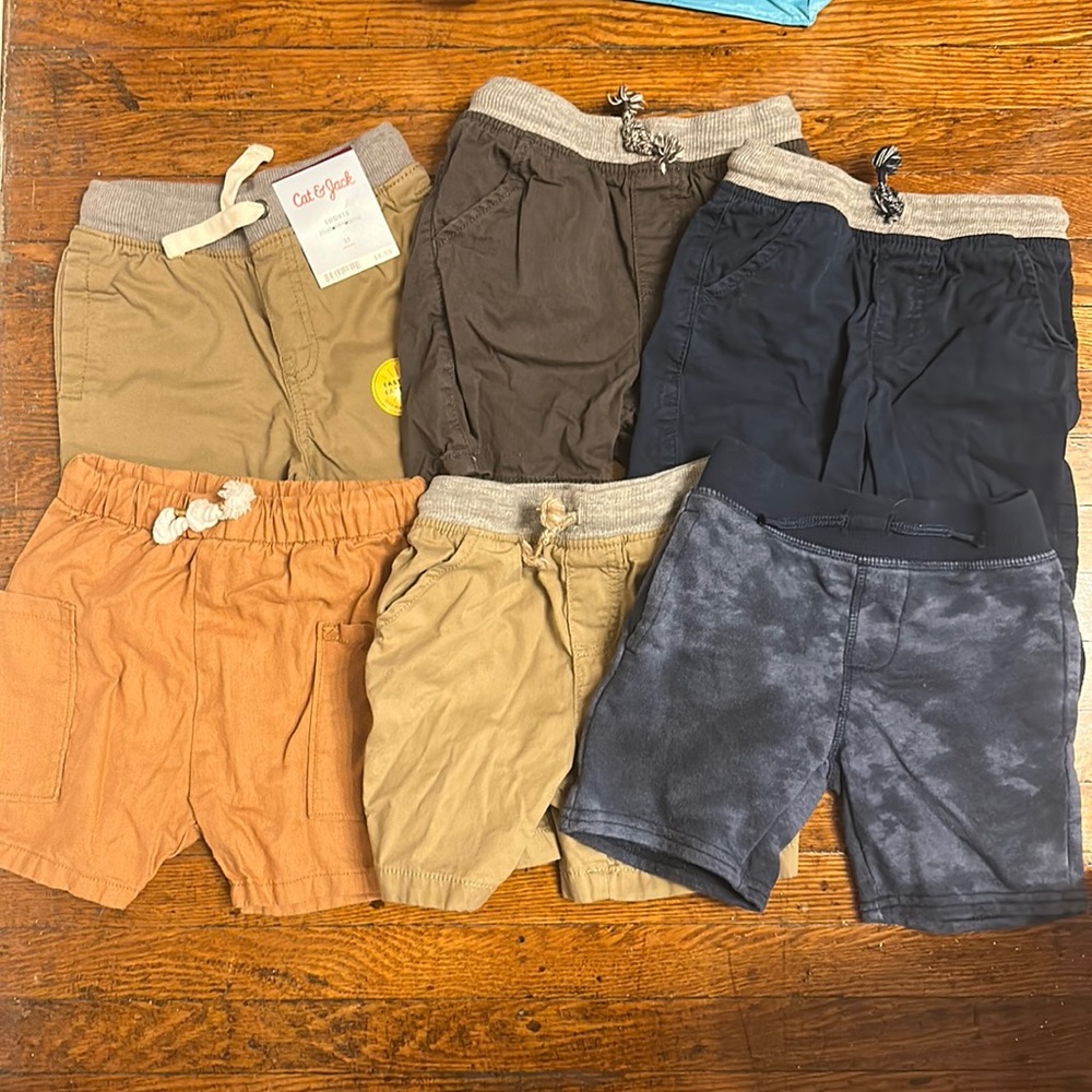 Set of 6 Toddler Boy Shorts (3T)